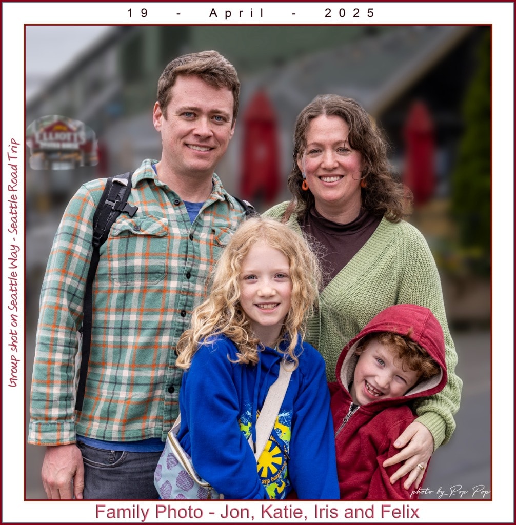 Jon, Katie, Iris and Felix — family photo